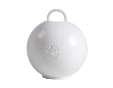 75g WHITE ROUND BALLOON WEIGHT 25S
