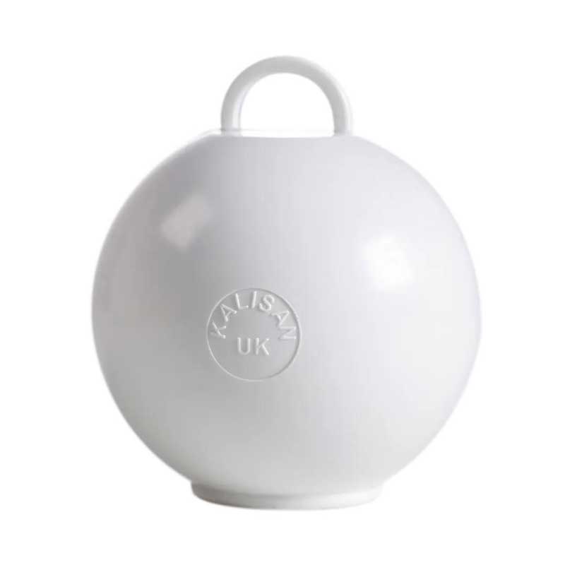 75g WHITE ROUND BALLOON WEIGHT 25S