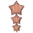 LINKED ROSE GOLD STARS FOIL BALLOON