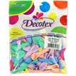 100PK 5in ASSORTED MATTE PASTEL DECOTEX