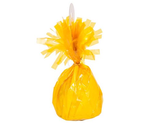 YELLOW FOIL BALLOON WEIGHT