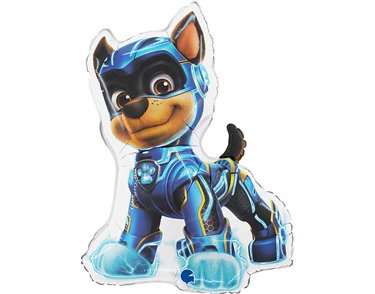 24in CHASE WHITE PAW PATROL MIGHTY PUPS SHAPED FOIL BALLOON