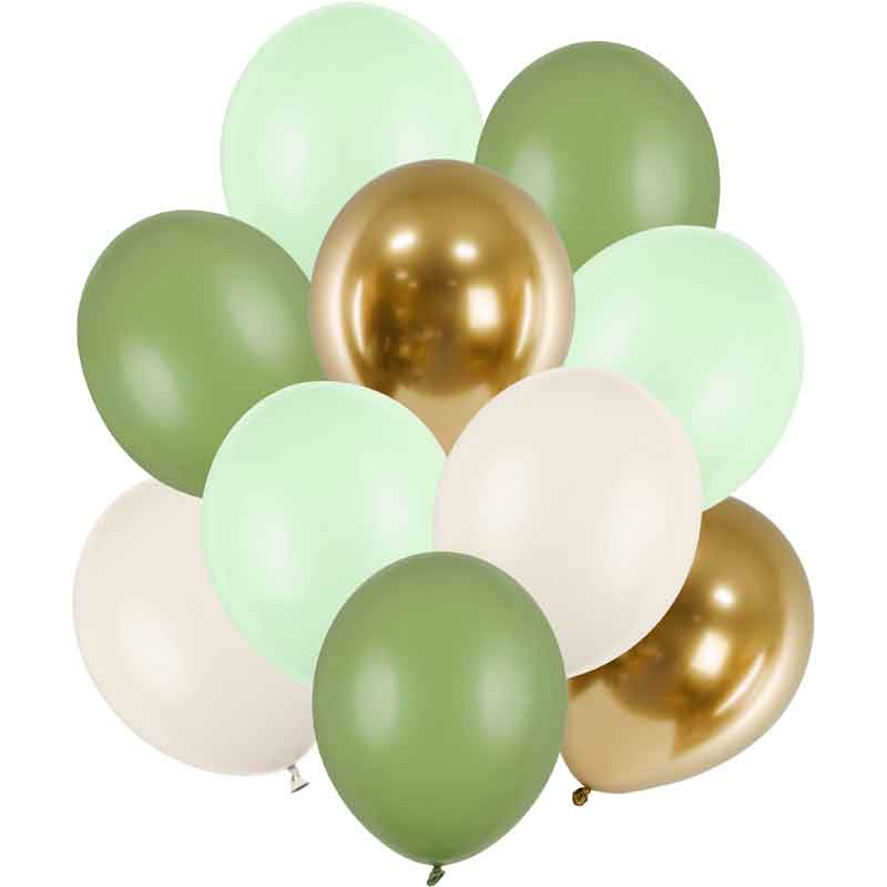 10PK 11-12in ASSORTED LATEX BALLOONS