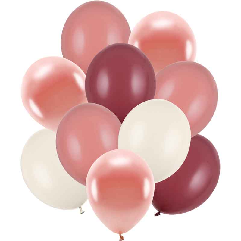 10PK 11-12in ASSORTED LATEX BALLOONS
