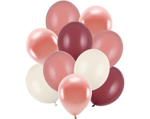 10PK 11-12in ASSORTED LATEX BALLOONS