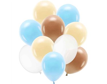 10PK 11-12in ASSORTED LATEX BALLOONS