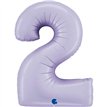 40in SATIN LILAC NUMBER 2 FOIL BALLOON