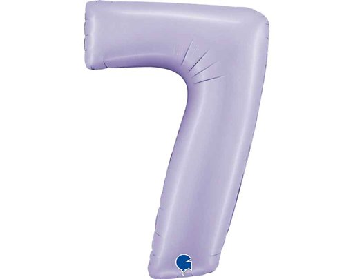 40in SATIN LILAC NUMBER 7 FOIL BALLOON