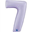 40in SATIN LILAC NUMBER 7 FOIL BALLOON