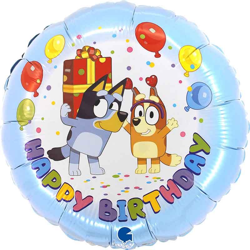 18in BLUEY BIRTHDAY FOIL BALLOON