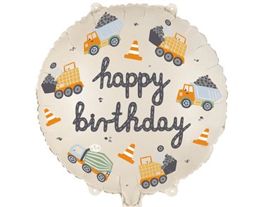 CONSTRUCTION VEHICLE FOIL BALLOON