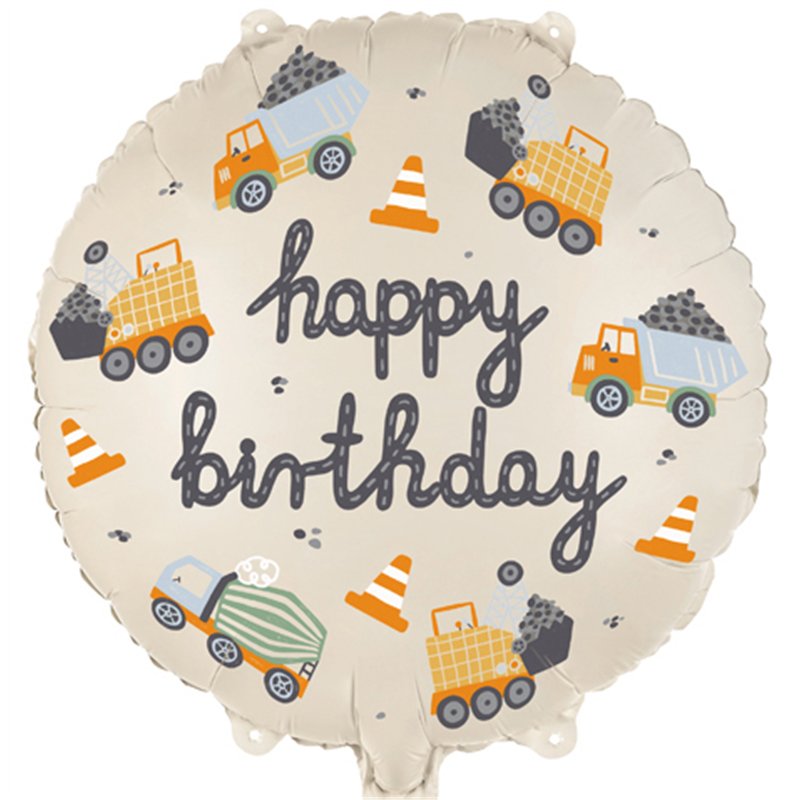 CONSTRUCTION VEHICLE FOIL BALLOON