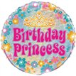 18in BIRTHDAY PRINCESS PRISM ROUND FOIL BALLOON