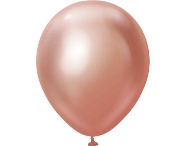 25PK 18in MIRROR ROSE GOLD KALISAN LATEX