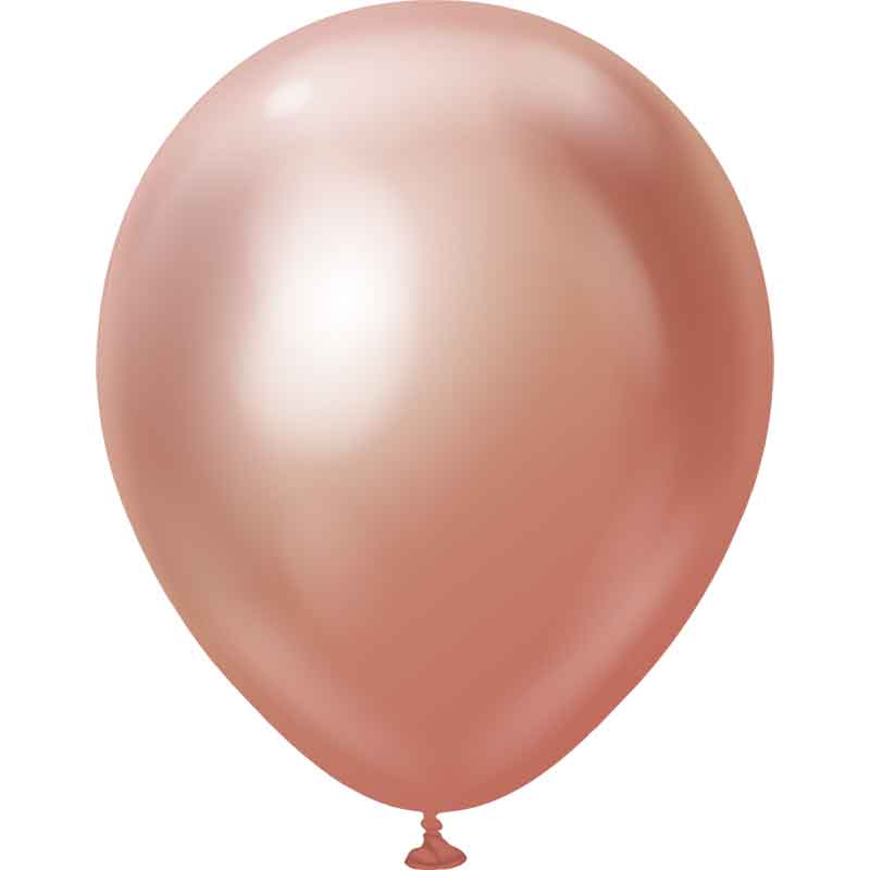 25PK 18in MIRROR ROSE GOLD KALISAN LATEX