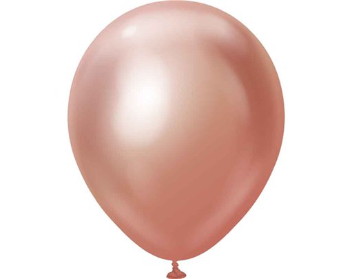 25PK 18in MIRROR ROSE GOLD KALISAN LATEX