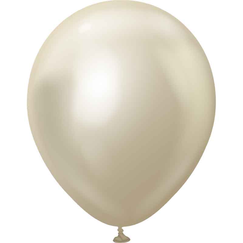 25PK 18in MIRROR WHITE GOLD KALISAN LATEX