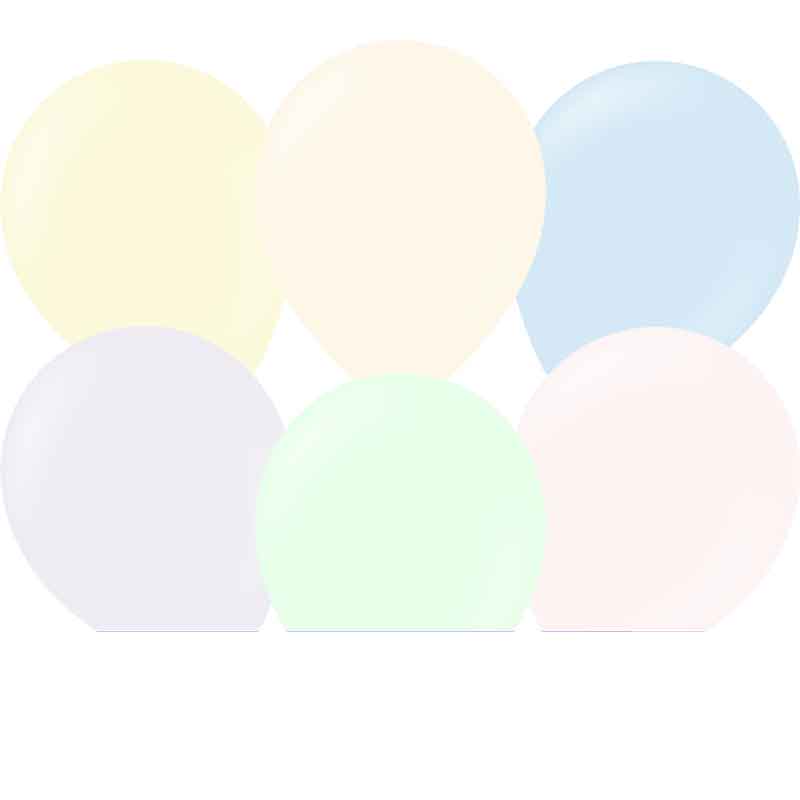 100PK 5in MACARON PALE ASSORTED KALISAN LATEX