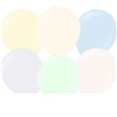 100PK 5in MACARON PALE ASSORTED KALISAN LATEX