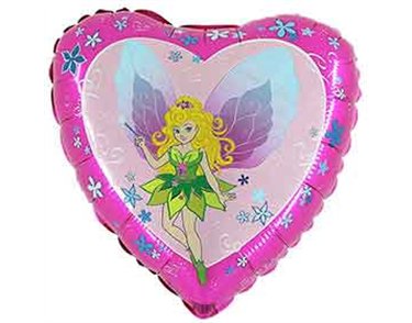 18in FAIRY HEART FOIL BALLOON