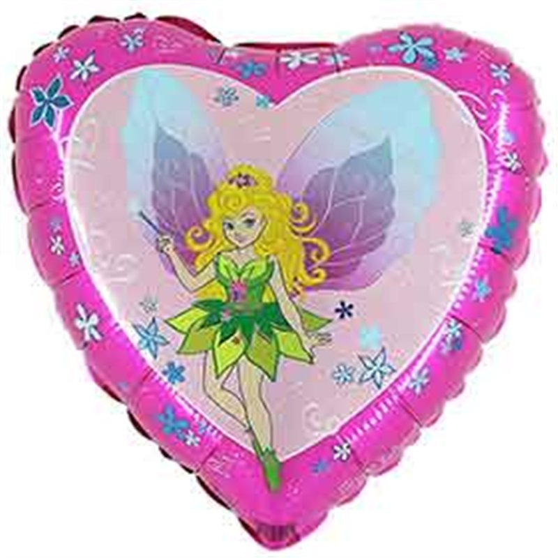 18in FAIRY HEART FOIL BALLOON