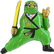 31in GREEN NINJA SHAPED FOIL BALLOON