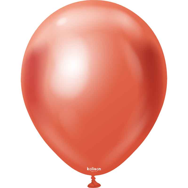25PK 18in MIRROR RED KALISAN LATEX