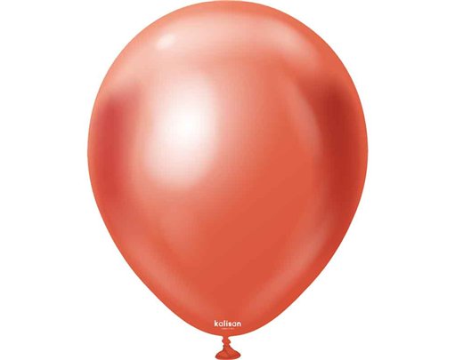 25PK 18in MIRROR RED KALISAN LATEX