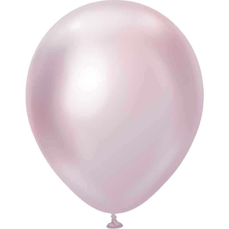 25PK 18in MIRROR PINK GOLD KALISAN LATEX