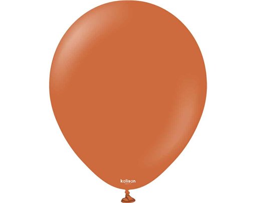 25PK 18in RETRO RUST ORANGE KALISAN LATEX