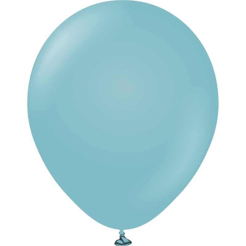 25PK 18in RETRO BLUE GLASS KALISAN LATEX