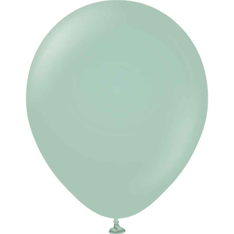 25PK 18in RETRO WINTER GREEN KALISAN LATEX