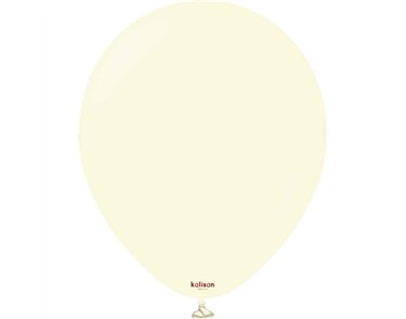 25PK 18in MACARON PALE YELLOW KALISAN LATEX