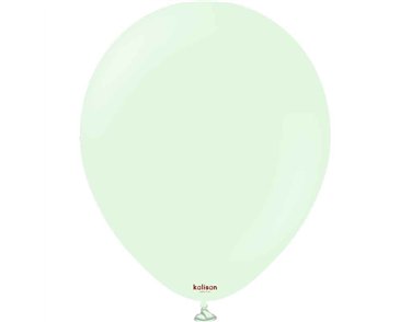 25PK 18in MACARON PALE GREEN KALISAN LATEX
