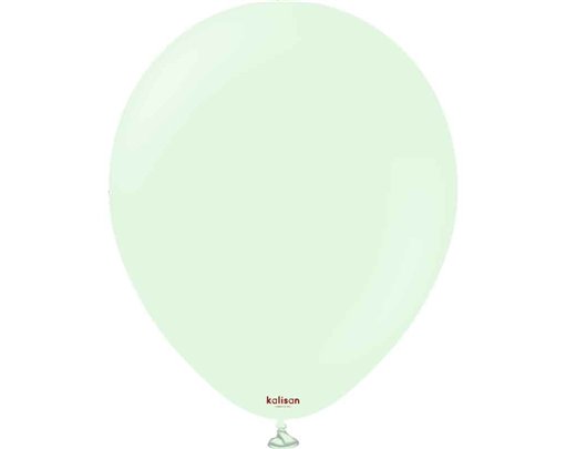 25PK 18in MACARON PALE GREEN KALISAN LATEX