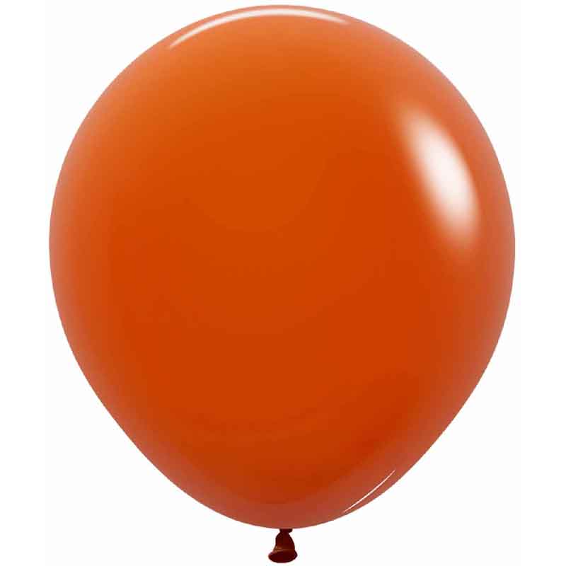 25PK 18in FASHION SUNSET ORANGE SEMPERTEX (20018029)