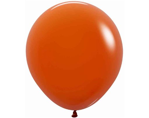 25PK 18in FASHION SUNSET ORANGE SEMPERTEX (20018029)