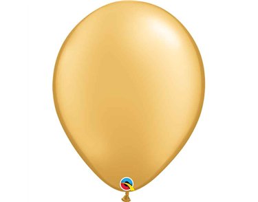 50PK 16in METALLIC GOLD QUALATEX