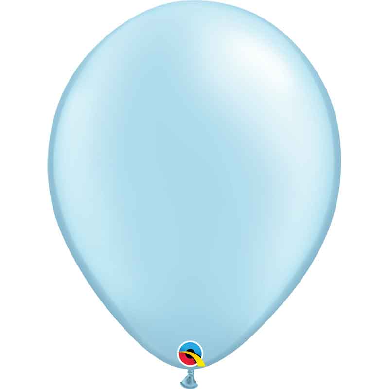 50PK 16in PEARL LIGHT BLUE QUALATEX