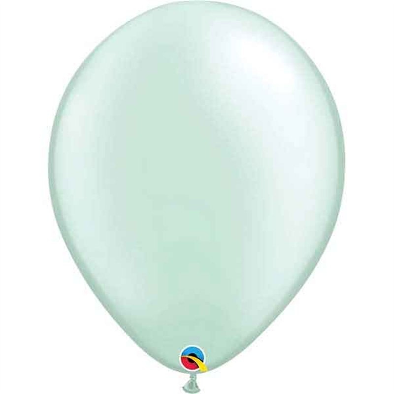 50PK 16in PEARL MINT GREEN QUALATEX