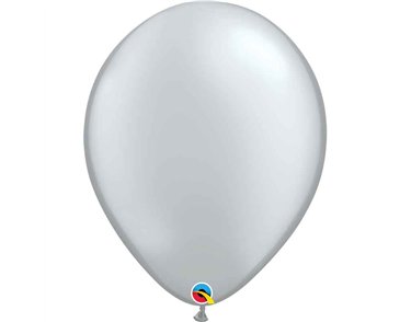 50PK 16in METALLIC SILVER QUALATEX