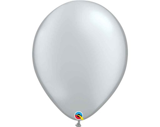 50PK 16in METALLIC SILVER QUALATEX