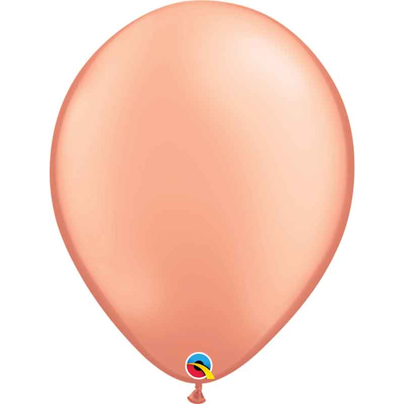 50PK 16in METALLIC ROSE GOLD QUALATEX