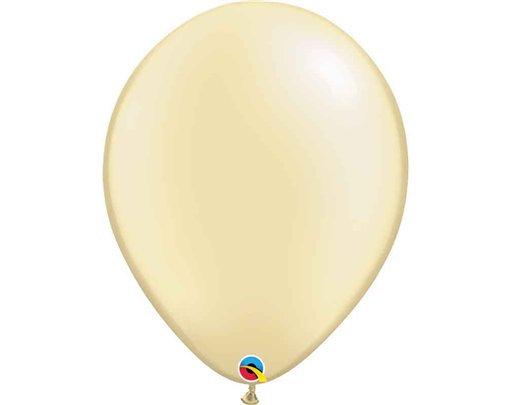 50PK 16in PEARL IVORY QUALATEX