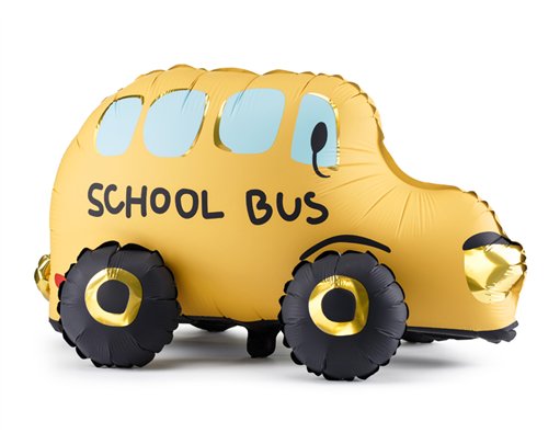 36x66cm STANDING BALLOON BUS FOIL BALLOON