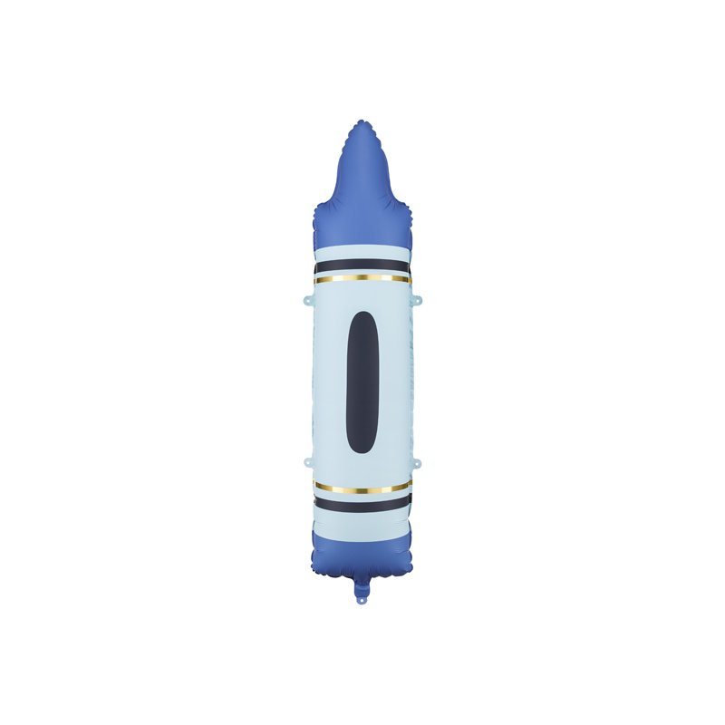23x104cm BLUE CRAYON FOIL BALLOON