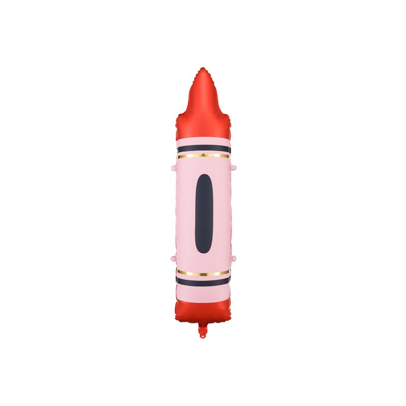 23x104cm RED CRAYON FOIL BALLOON