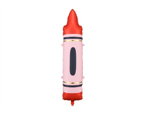 23x104cm RED CRAYON FOIL BALLOON