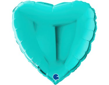 22in METALLIC TIFFANY HEART FOIL BALLOON