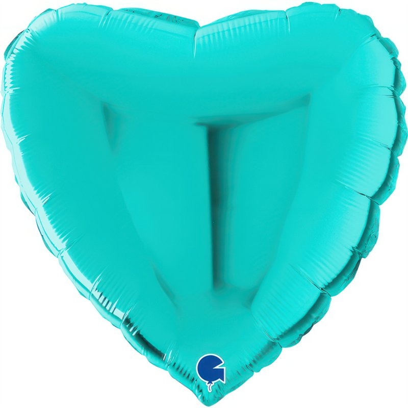 22in METALLIC TIFFANY HEART FOIL BALLOON